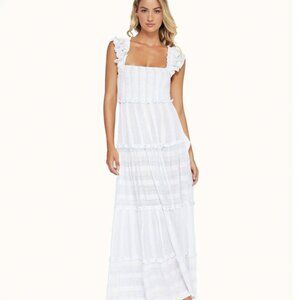 PQ Swim, White Maxi Dress, M/L